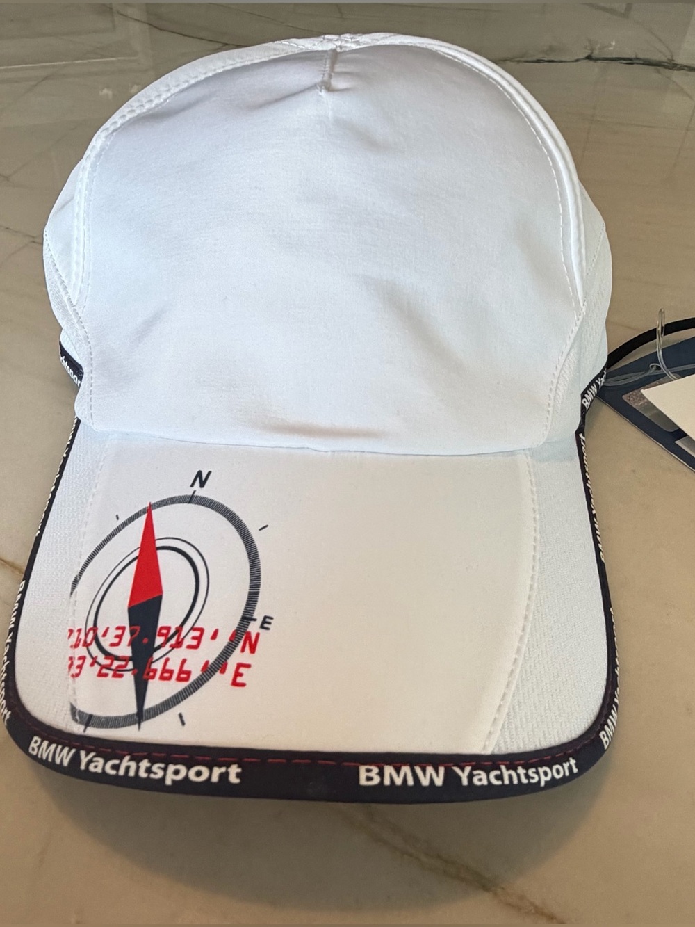 BMW Yachtsport White Mesh Adjustable Hat New Unisex